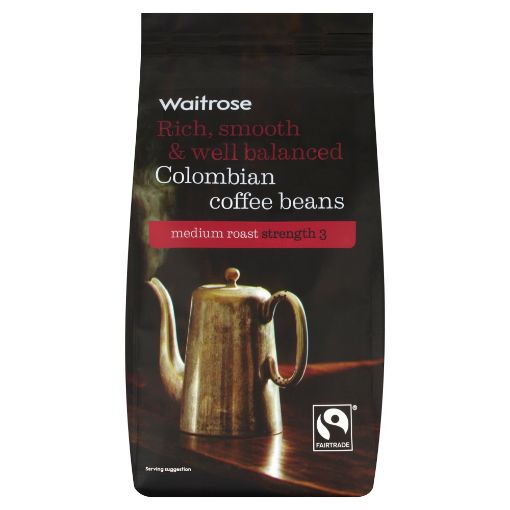 Picture of Waitrose Coffee Beans Colombian 227g