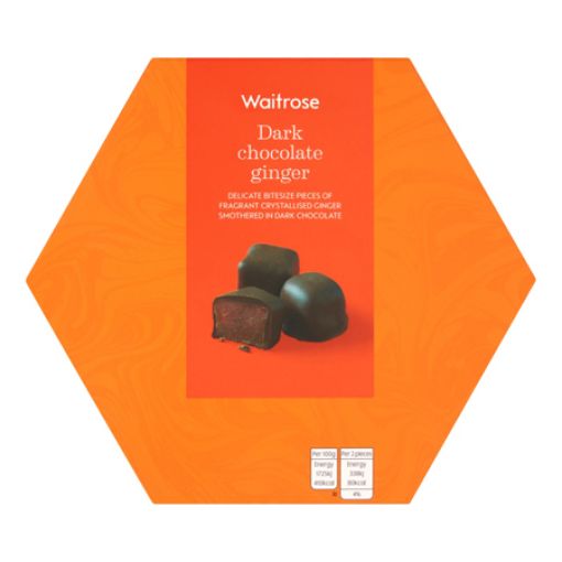 Picture of Waitrose Dark Chocolate Ginger 180g