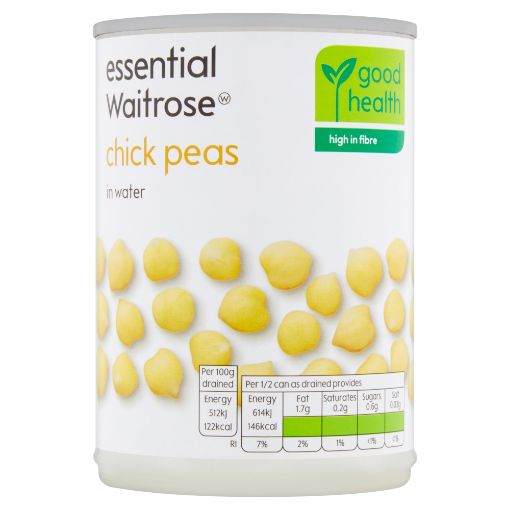 Picture of Waitrose Essential Chick Peas In Water 400g