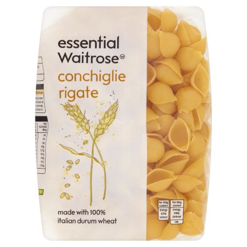 Picture of Waitrose Essential Conchiglie Rigate 500g