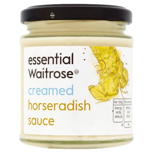 Picture of Waitrose Essential Creamed Horseradish Sauce 180g