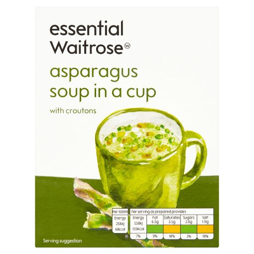Picture of Waitrose Essential Cup Soup Asparagus 112g
