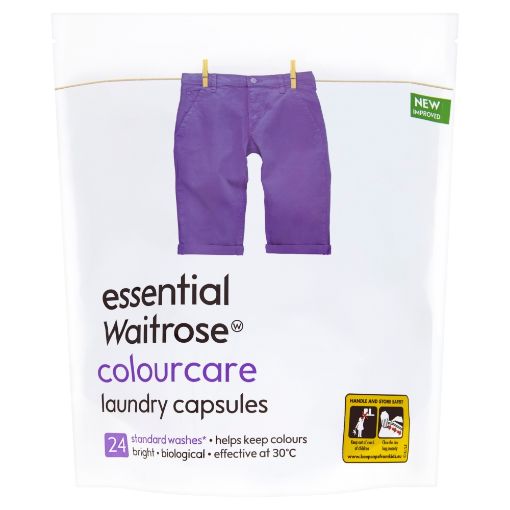 Picture of Waitrose Essential Laundry Liquid Sachets Colour (24W) 600g