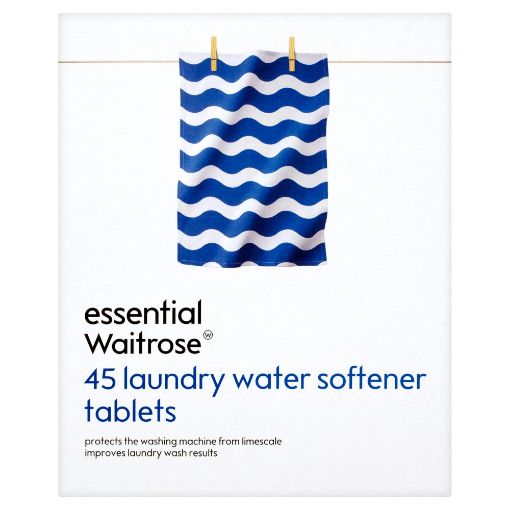 Picture of Waitrose Essential Laundry Water Softener Tablets (45sX15g)