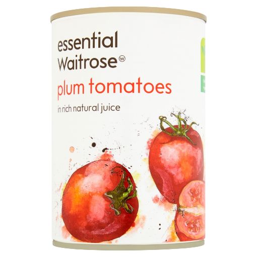 Picture of Waitrose Essential Plum Tomatoes 400g
