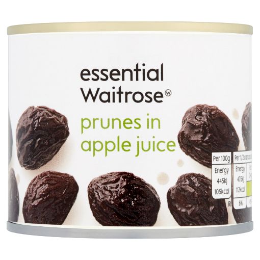 Picture of Waitrose Essential Prunes in Apple Juice 410g