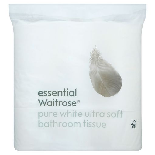 Picture of Waitrose Essential Bathroom Tissue White 9s