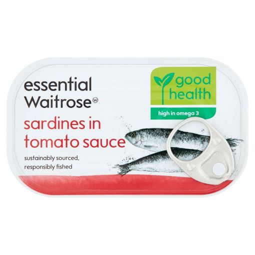 Picture of Waitrose Essential Sardine In Tomato Sauce 120g