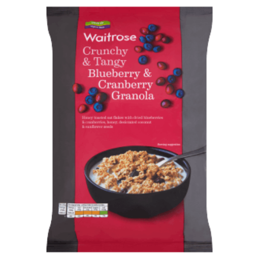 Picture of Waitrose Oat Crunchy Blueberry & Cranberry 1kg