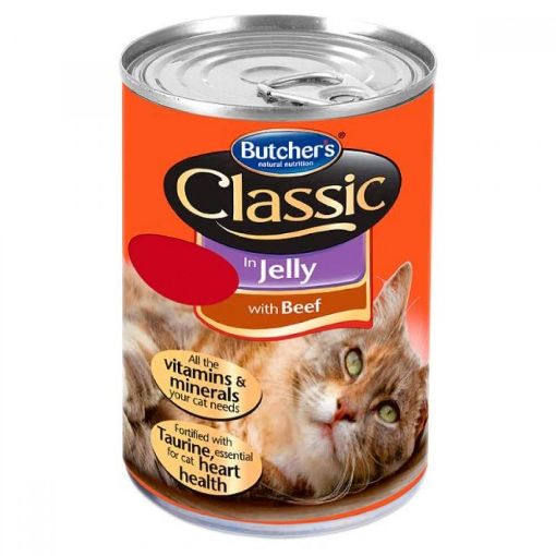 Picture of Butchers Classic Cat Beef In Jelly 400g