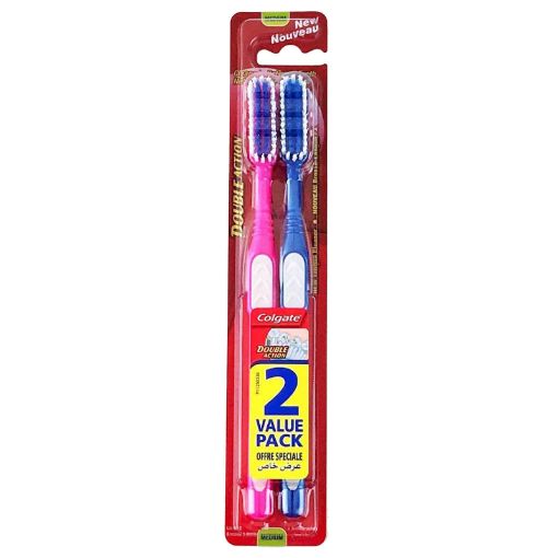 Picture of Colgate Toothbrush Double Action 2 Value Pack