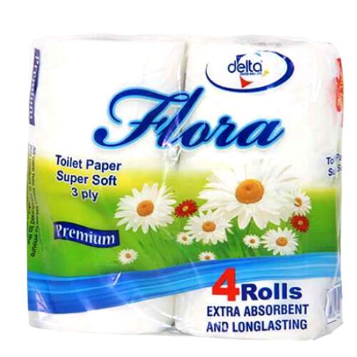 Picture of Delta Flora Toilet Roll 4s