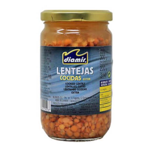 Picture of Diamir Lentils Extra Glass 300g