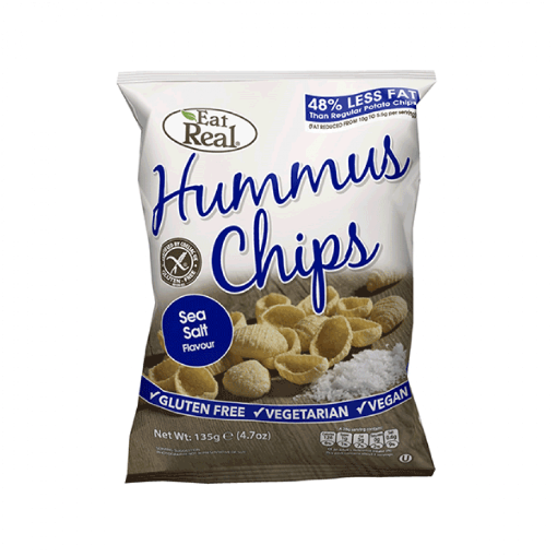 Picture of Eat Real Hummus Sea Salt Chips 135g