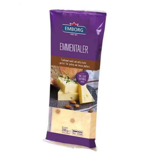 Picture of Emborg Emmental Cheese Portion 45% 200g