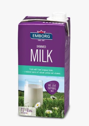 Picture of Emborg Milk Skimmed 1ltr