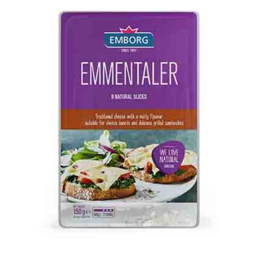 Picture of Emborg Sliced Emmental Cheese 45% 150g
