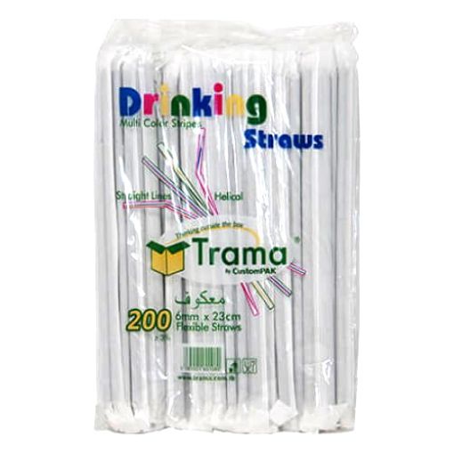 Picture of Everpack Flexible Straw Wrapped Striped 200s