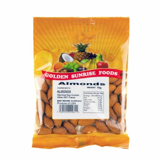 Picture of Golden Sunrise Almonds 70g