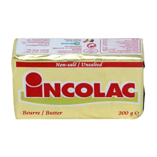 Picture of Incolac Unsalted Butter 82% Fat 200g.