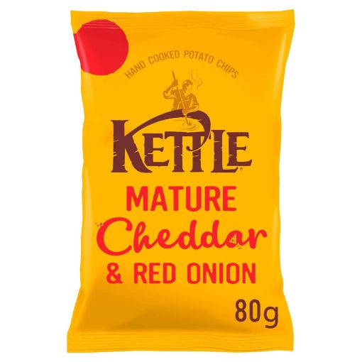 Picture of Kettle Mature Cheddar & Red Onion 80g