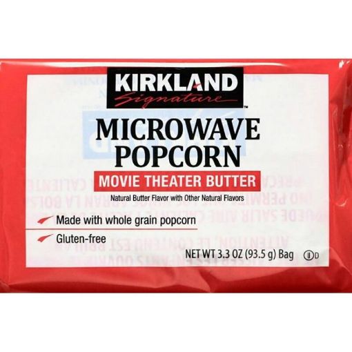 Picture of Kirkland Signature Microwave Popcorn Natural Flavor 93.5g
