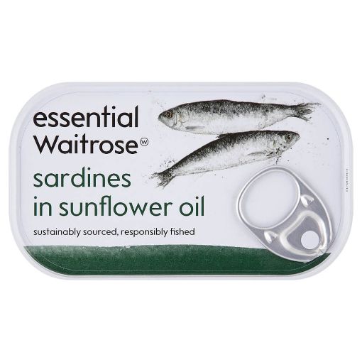 Picture of Waitrose Essential Sardine In Sunflower Oil 100g
