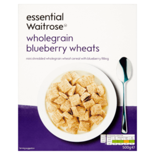 Picture of Waitrose Essential Wheats Wholegrain Blueberry 500g