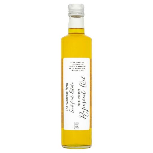 Picture of Waitrose Leckford Cold Pressed Rapeseed Oil 500ml