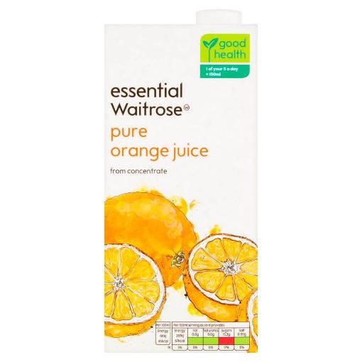 Picture of Waitrose Pure Orange Juice 1l