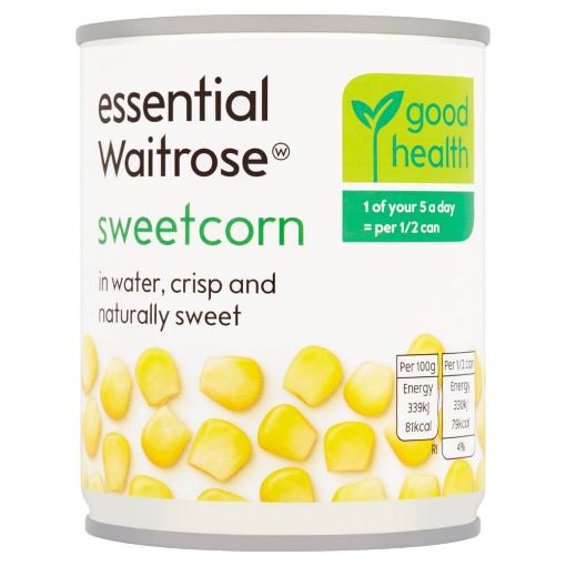 Picture of Waitrose Essential Sweetcorn in Water 160g