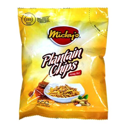 Picture of Mickys Plantain Chips Honey Nut 55g