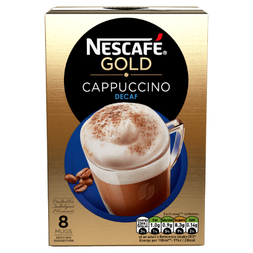 Picture of Nescafe Gold Cappuccino Decaff (8s) 120g