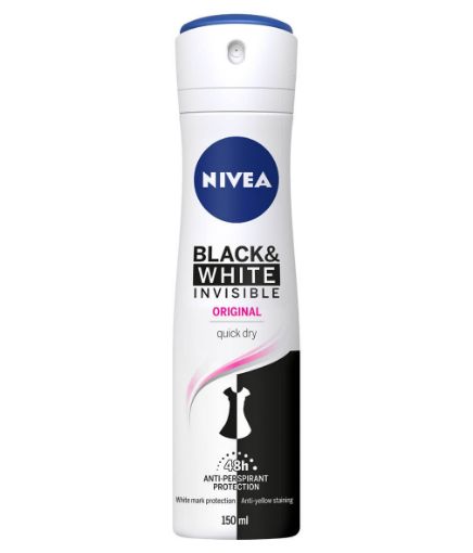 Picture of Nivea Deo Spray Invisible Black & White For Female 150ml