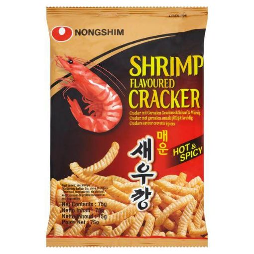 Picture of Nongshim Shrimp Flavoured Cracker Hot & Spicy 75g