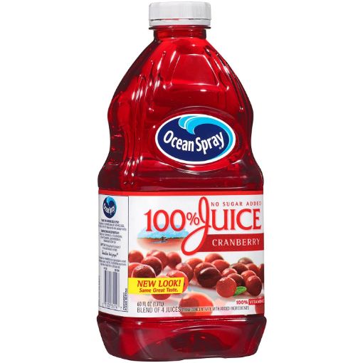 Picture of Ocean Spray No-Added-Sugar Cranberry 64 OZ