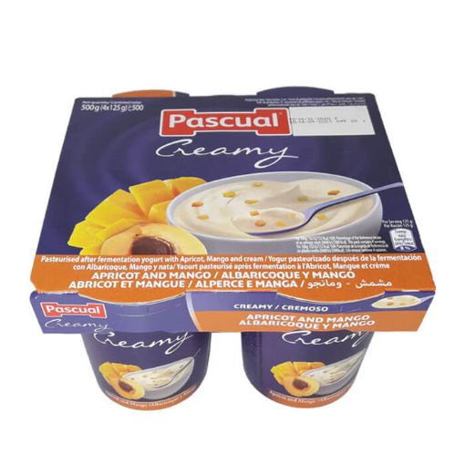 Picture of Pascual Creamy Yogurt Apricot & Mango 125gX4