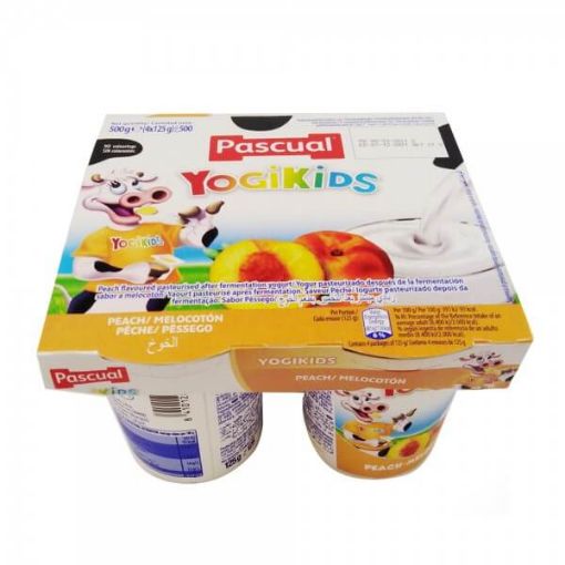 Picture of Pascual Yogi Kids Yogurt Peach 125gx4s