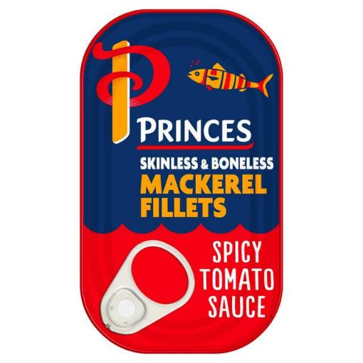 Picture of Princes Mackerel Fillet Spicy Tomato Sauce 125g