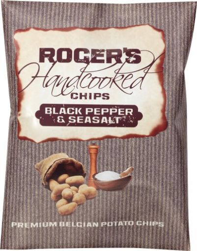 Picture of Rogers Hand Cooked Chips Blk Pepper&Sea Salt 150g