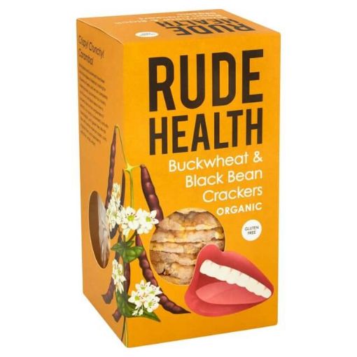 Picture of Rude Health Organic Buckwheat & Black Bean Cracker Gluten Free 120g