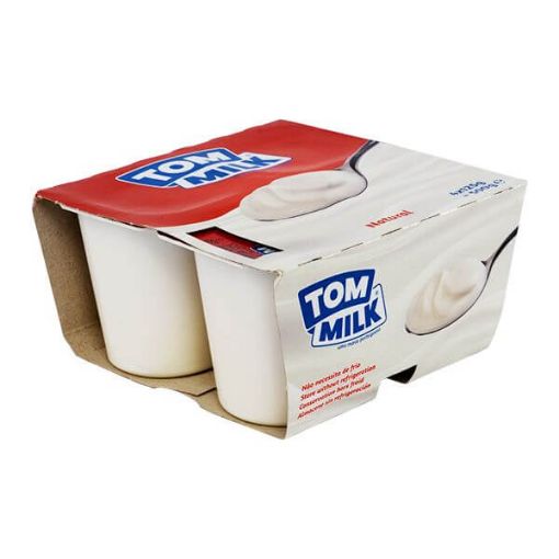 Picture of Tom Milk Yoghurt Natural S.Free 125gx4