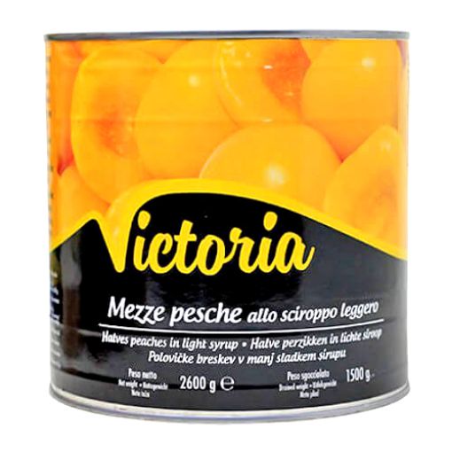 Picture of Victoria Peach Halves In Light Syrup Can 2600g