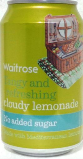 Picture of Waitrose Cloudy Lemonade No Added Sugar 330ml