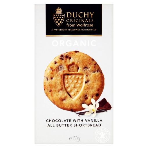 Picture of Waitrose Duchy Organic Shortbread Chocolate & Vanilla 150g