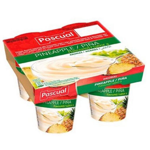 Picture of Pascual Flavoured Yogurt Pineapple 125gX4