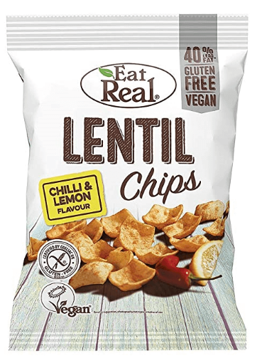 Picture of Eat Real Lentil Chips Chilli/Lemon 113g