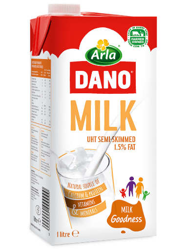 Picture of Dano UHT Half Cream Milk 1.5% Fat 1ltr