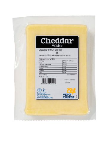 Picture of Vepo White Cheddar Cheese Portion 200g