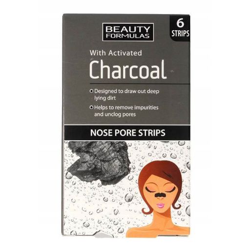 Picture of Beauty Formulas Charcoal Nose Pore Strips 6s
